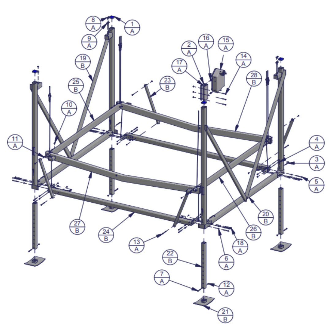5010 DVS Vertical Lift Parts Diagram